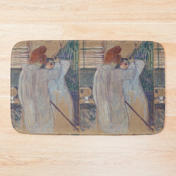 Item preview, Women Combing Their Hair by Henri de Toulouse-Lautrec | Intimate Belle Époque Dressing Room Art Print designed and sold by artofuniverse.