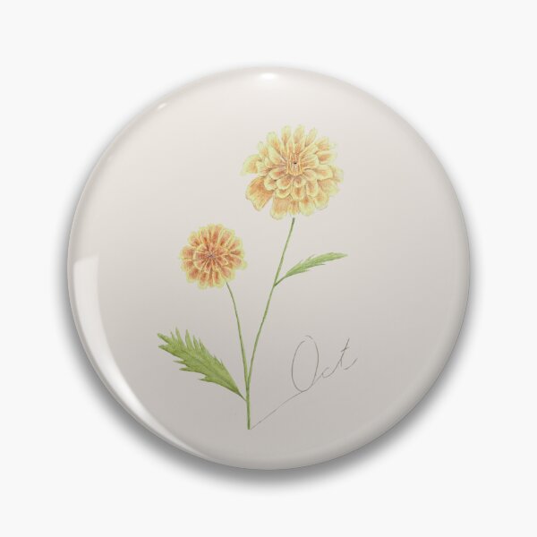 Item preview, Autumn - October Watercolor Flower - Marigold: Devotion designed and sold by MiniRadiance.