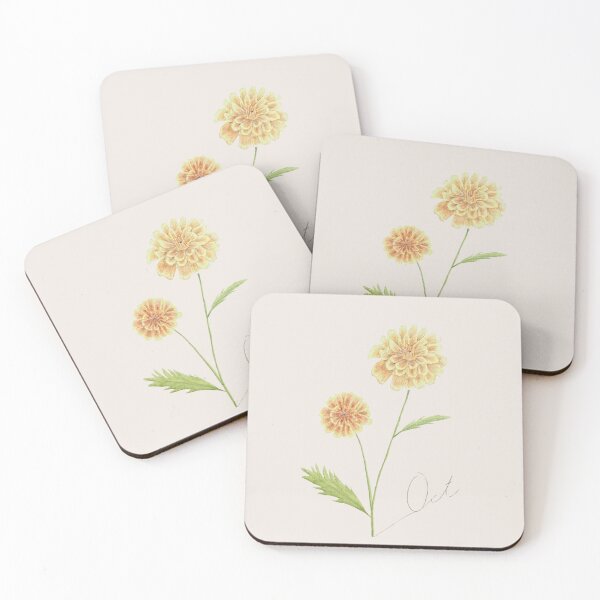 Item preview, Autumn - October Watercolor Flower - Marigold: Devotion designed and sold by MiniRadiance.