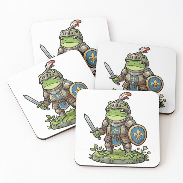 Item preview, Brave Frog Knight – Tiny Sword & Shield Fantasy Cartoon Adventure designed and sold by ArtsyExplorer.