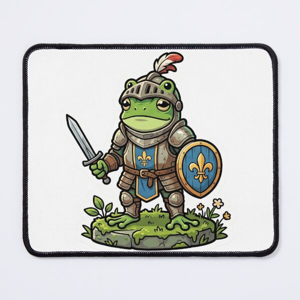 Item preview, Brave Frog Knight – Tiny Sword & Shield Fantasy Cartoon Adventure designed and sold by ArtsyExplorer.
