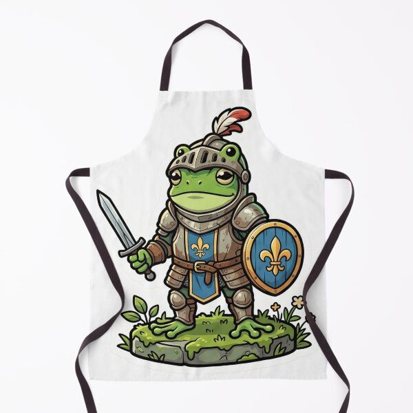 Item preview, Brave Frog Knight – Tiny Sword & Shield Fantasy Cartoon Adventure designed and sold by ArtsyExplorer.