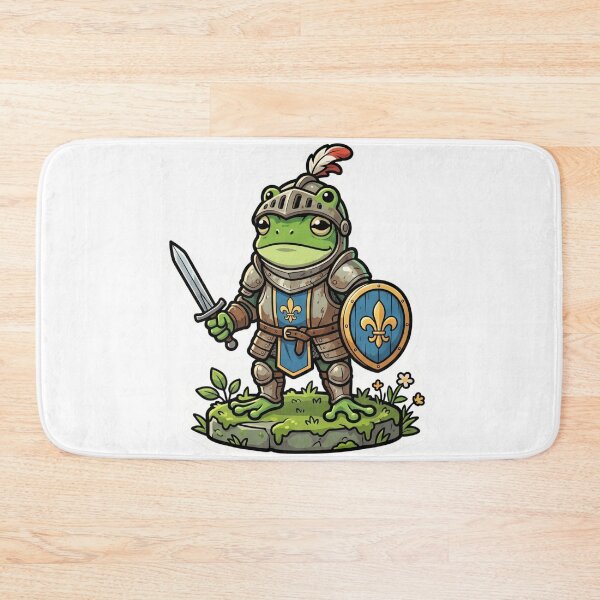 Item preview, Brave Frog Knight – Tiny Sword & Shield Fantasy Cartoon Adventure designed and sold by ArtsyExplorer.
