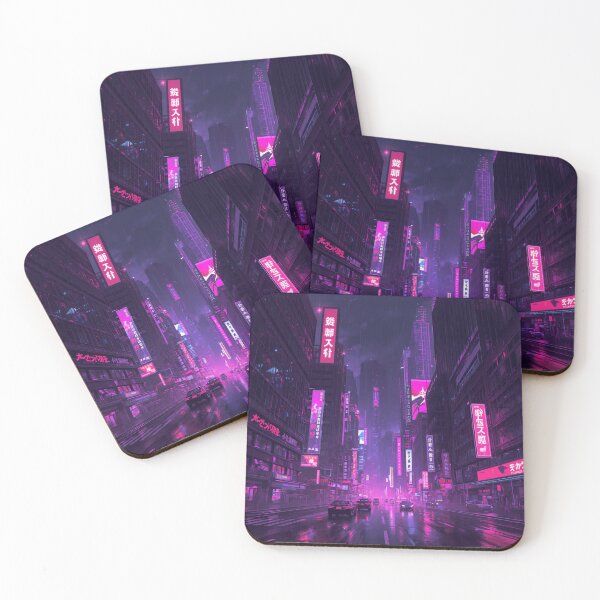 Item preview, Neon Cyberpunk City | Futuristic Sci Fi Art designed and sold by Noxivora.