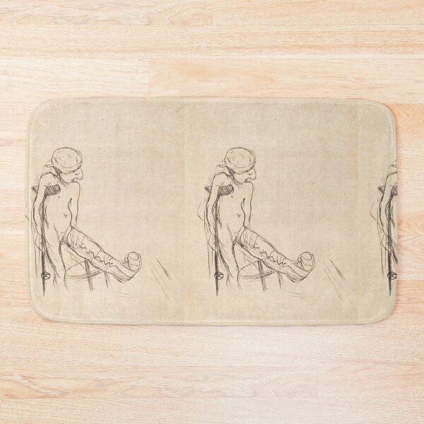 Item preview, Wounded Eros by Henri de Toulouse-Lautrec | Minimalist Figurative Sketch Wall Art designed and sold by artofuniverse.