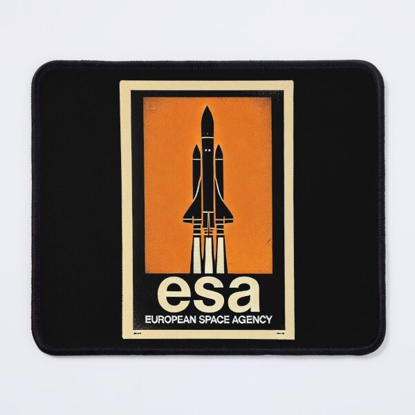 Item preview, European Space Agency Inspired Retro Space Exploration Emblem Design designed and sold by TEEJAMBOREE.