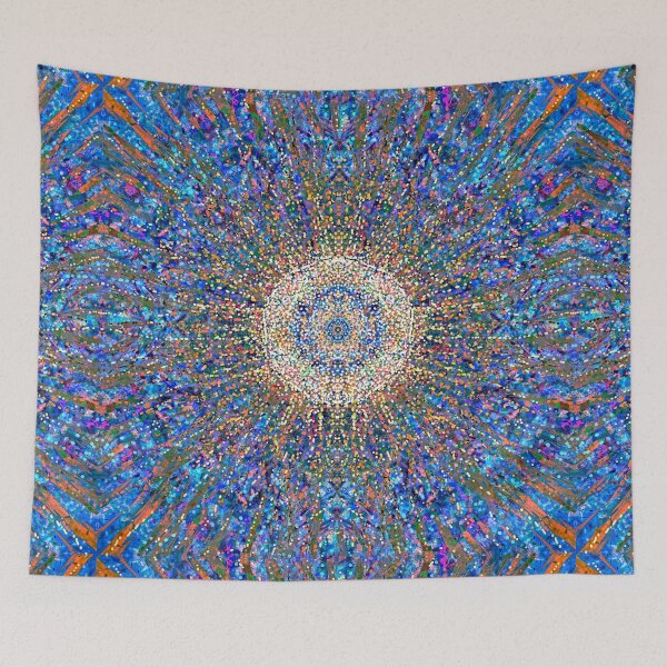 Item preview, Pulsating Mandala of Cosmic Energy – Neon Abstract designed and sold by Paolo-Bandal.