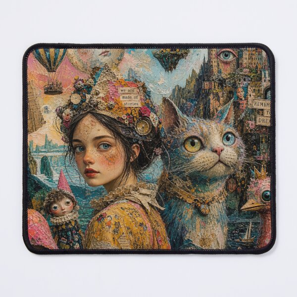 Item preview, FANTASTICAL NOISE — Surreal Creature Collage Poster designed and sold by Jandedan.