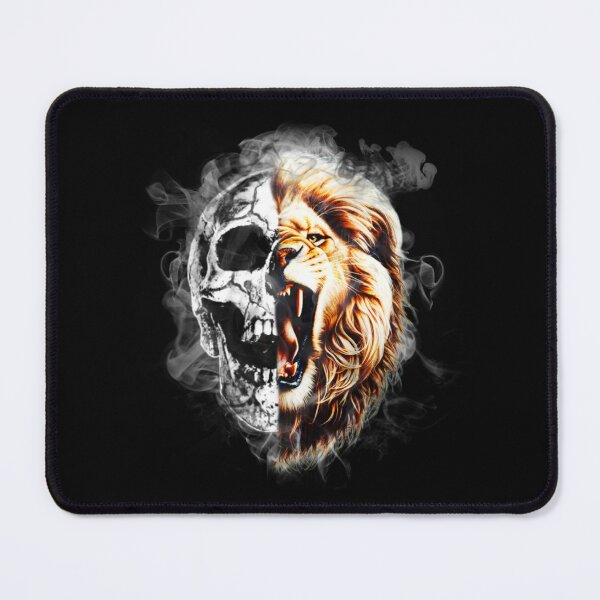 Item preview, Half Skull Lion Dark Fantasy Streetwear Artwork designed and sold by StyleBloomes.