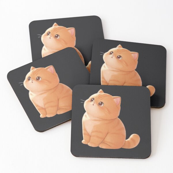 Item preview, Dreamy Ginger Cat Looking Up Kawaii designed and sold by Moody Vibes Studio.
