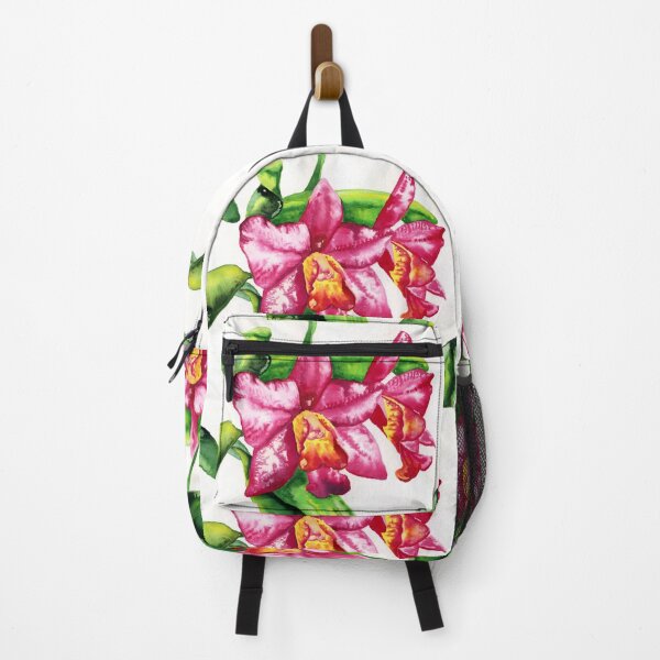 Item preview, Vibrant Pink Cattleya Orchid: Botanical Tropical Watercolour designed and sold by Cass Harker Studio.