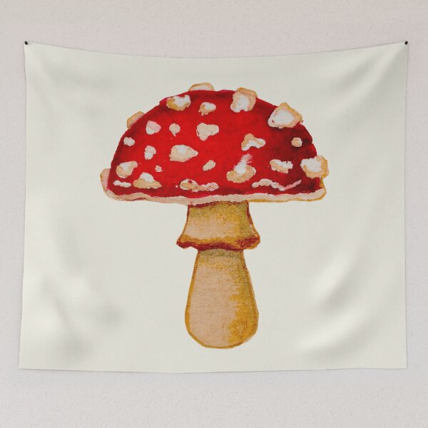 Item preview, Amanita muscaria mushroom - hand-painted with watercolor. designed and sold by Greitas.