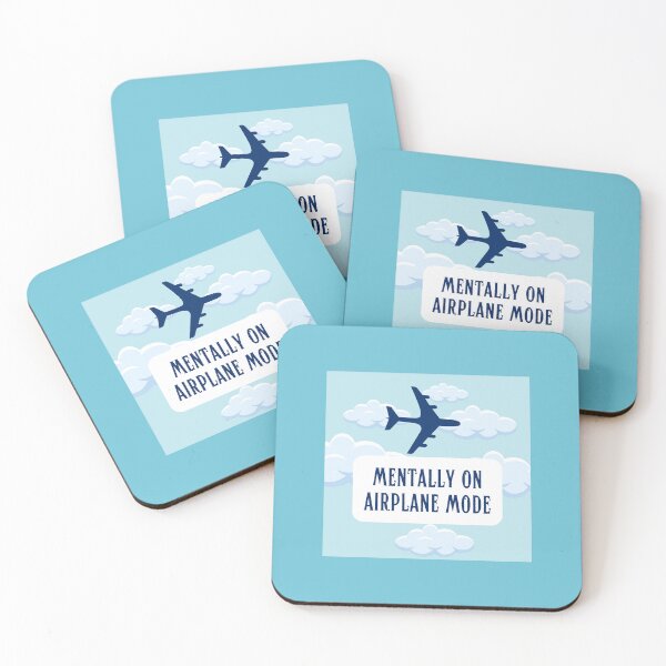 Item preview, Mentally On Airplane Mode - Minimalist Travel Aesthetic designed and sold by Picmagico.