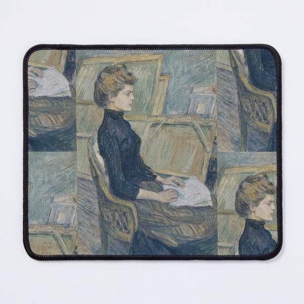 Item preview, Young Girl in the Studio Hélène Vary by Henri de Toulouse-Lautrec | Elegant Belle Époque Studio Portrait Art Print designed and sold by artofuniverse.