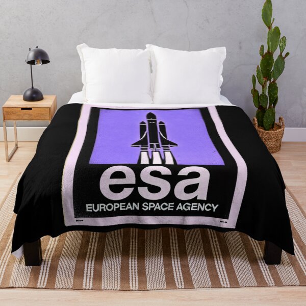 Item preview, European Space Agency Inspired Retro Space Exploration Emblem Design designed and sold by TEEJAMBOREE.