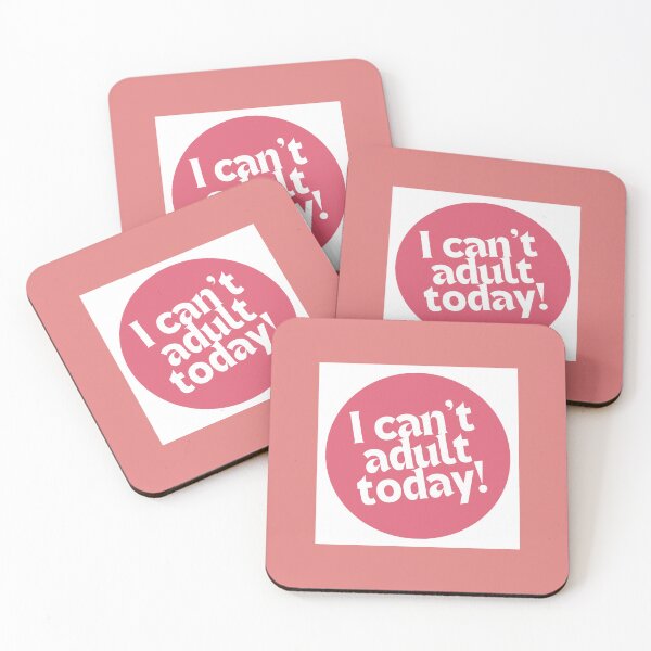 Item preview, I Can't Adult Today - Funny Lazy Cat Retro Typography designed and sold by Picmagico.