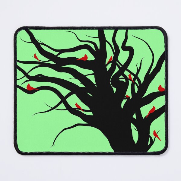 Item preview, Cardinal Tree on Green  designed and sold by IYDA-Art.