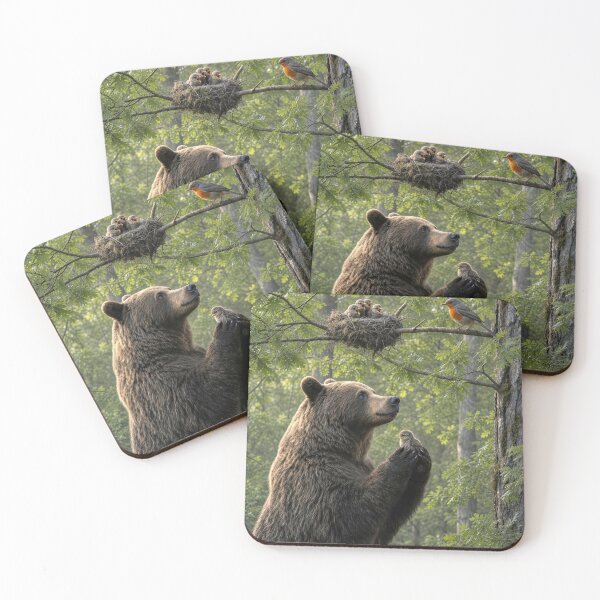 Item preview, Bear Rescuing a Baby Brd designed and sold by Maria Dryfhout.
