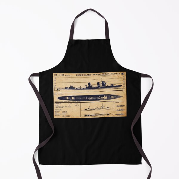 Item preview, Fubuki Class Japanese WW2 Destroyer Identification Chart designed and sold by MilitaryMart.