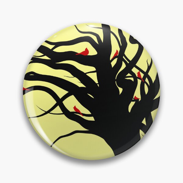 Item preview, Cardinal Tree on Yellow designed and sold by IYDA-Art.