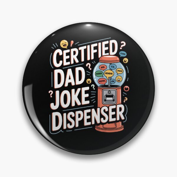 Item preview, Certified Dad Joke Dispenser Father's Day Gift for Funny Dad designed and sold by Say It With Ink.