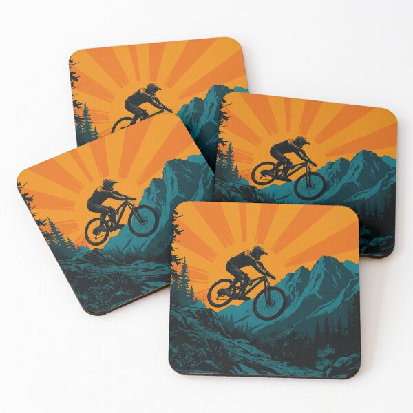 Item preview, Sunset, mountains and downhill designed and sold by Terra Track Art.