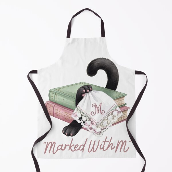 Item preview, Marked With M — Monogram Lace Handkerchief Cat Mystery Tee designed and sold by kosimazaki.