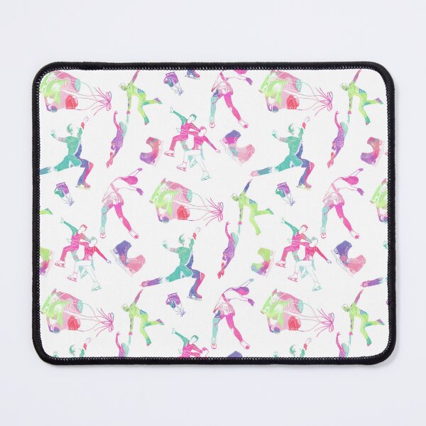 Item preview,  Figure Skaters Retro Pop Pattern on White designed and sold by PD-Skating.