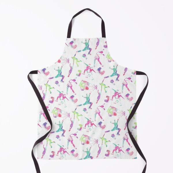 Item preview,  Figure Skaters Retro Pop Pattern on White designed and sold by PD-Skating.