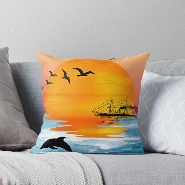 Item preview, Ocean Sunset Escape – Retro Travel Aesthetic Art designed and sold by Kriss0602.