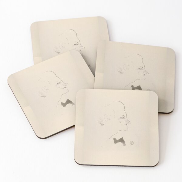 Item preview, Yvette Guilbert by Henri de Toulouse-Lautrec | Minimalist Belle Époque Cabaret Portrait Art Print designed and sold by artofuniverse.