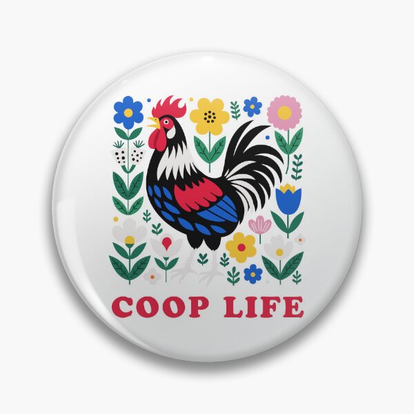 Item preview, Coop Life Folk Art Rooster Chicken Keeper designed and sold by AntiqueImages.