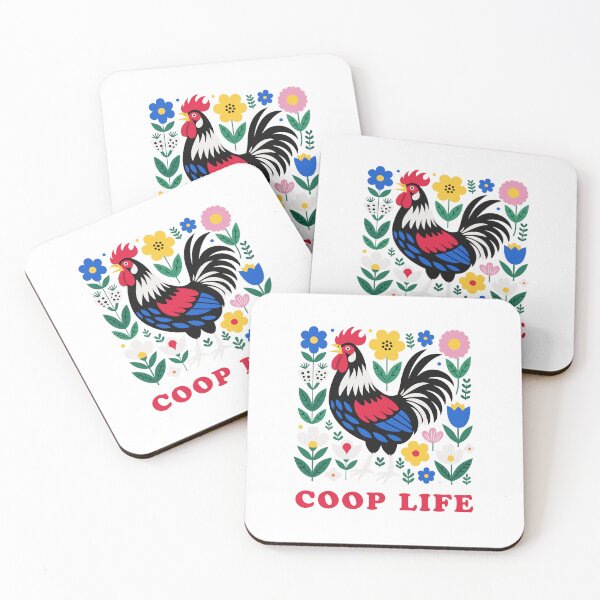 Item preview, Coop Life Folk Art Rooster Chicken Keeper designed and sold by AntiqueImages.