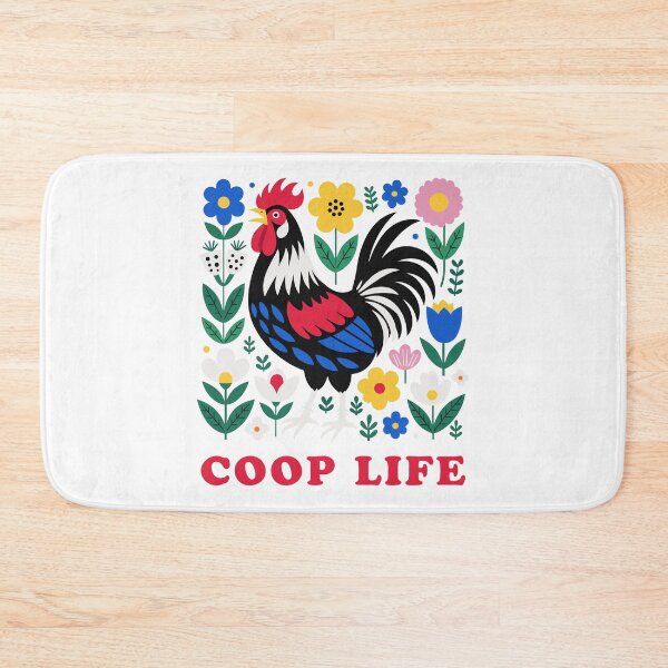 Item preview, Coop Life Folk Art Rooster Chicken Keeper designed and sold by AntiqueImages.