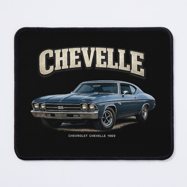 Item preview, 1969 Chevelle SS 396 Dusk Blue Classic Muscle Car Art designed and sold by TheArtOfCar.