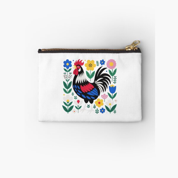 Item preview, Scandi Folk Art Rooster Chicken Farmer Design designed and sold by AntiqueImages.