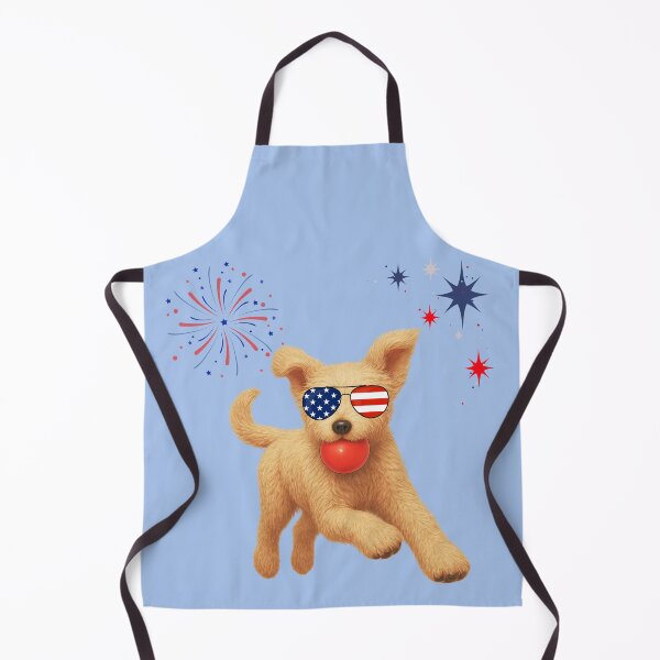 Item preview, Patriotic Pup - Daisy Doodle with flag sunglasses designed and sold by Doodles Down South.