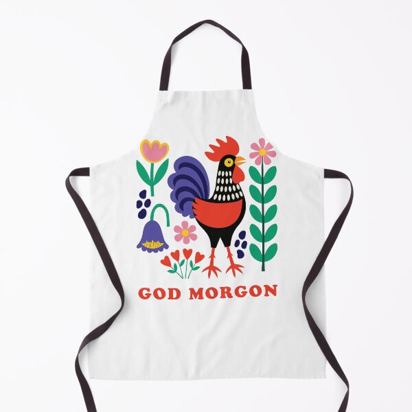 Item preview, God Morgon Rooster Folk Art Scandinavian Farm designed and sold by AntiqueImages.