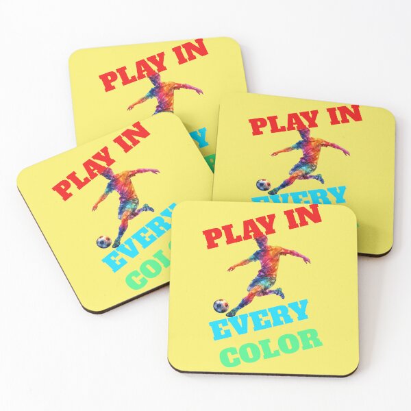 Item preview, Play in Every Color Football Player Rainbow designed and sold by Mauswohn.