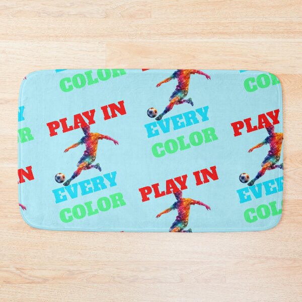 Item preview, Play in Every Color Football Player Rainbow designed and sold by Mauswohn.