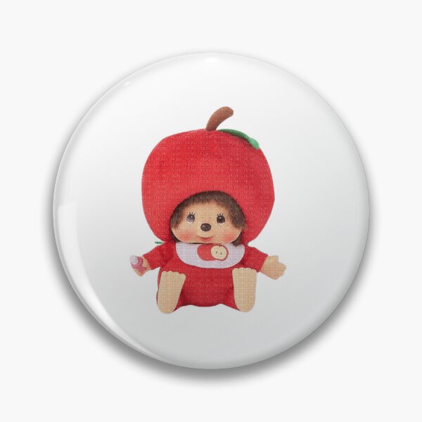 Item preview, monchhichi apple plush sticker designed and sold by mandynl15.