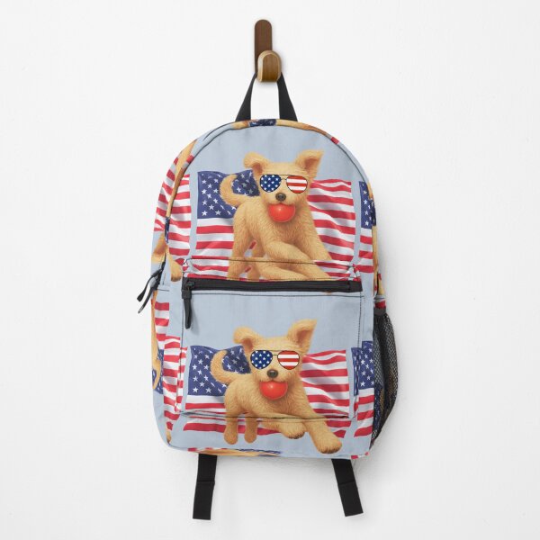 Item preview, Patriotic Pup - Daisy Doodle with flag and sunglasses designed and sold by Doodles Down South.
