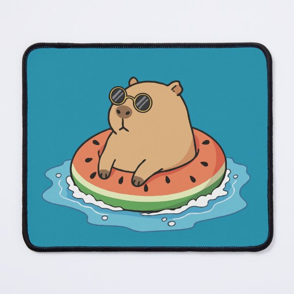 Item preview, Watermelon Float Capybara designed and sold by Gkinoki.