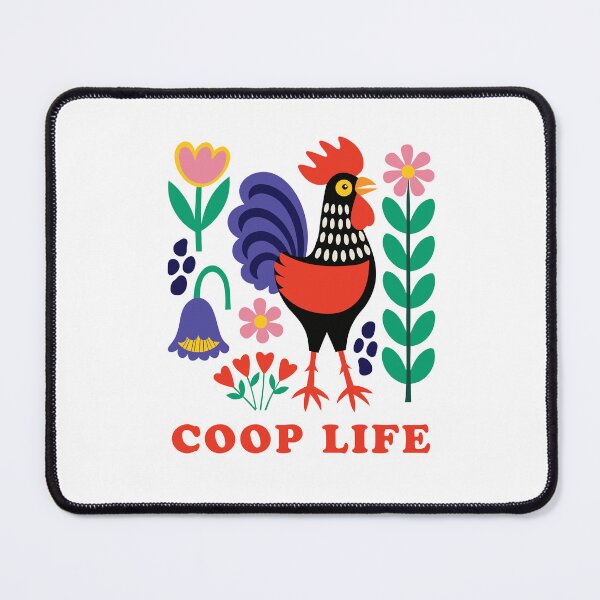 Item preview, Coop Life Folk Art Rooster Scandi Design designed and sold by AntiqueImages.