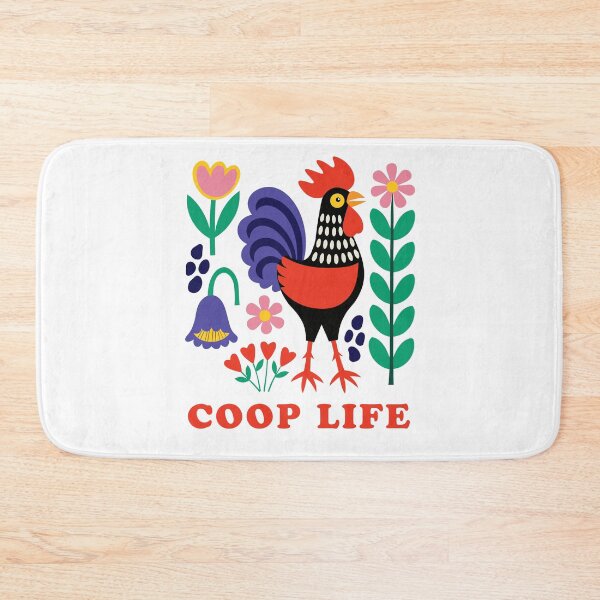Item preview, Coop Life Folk Art Rooster Scandi Design designed and sold by AntiqueImages.