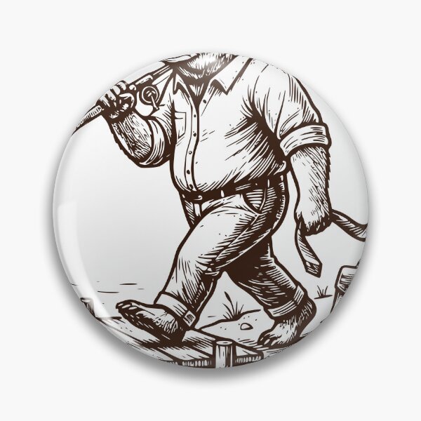 Item preview, Clocked Out Bear Fishing Sticker, Funny Fisherman Decal designed and sold by TeeVerse27.