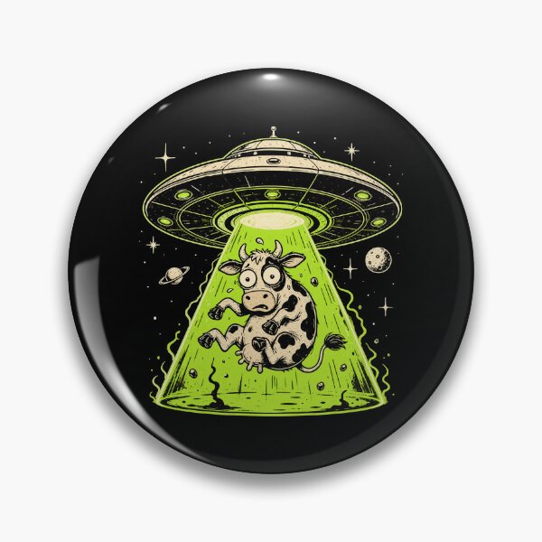 Item preview, Alien Cow Abduction Weirdcore Surreal designed and sold by HandicraftArt.
