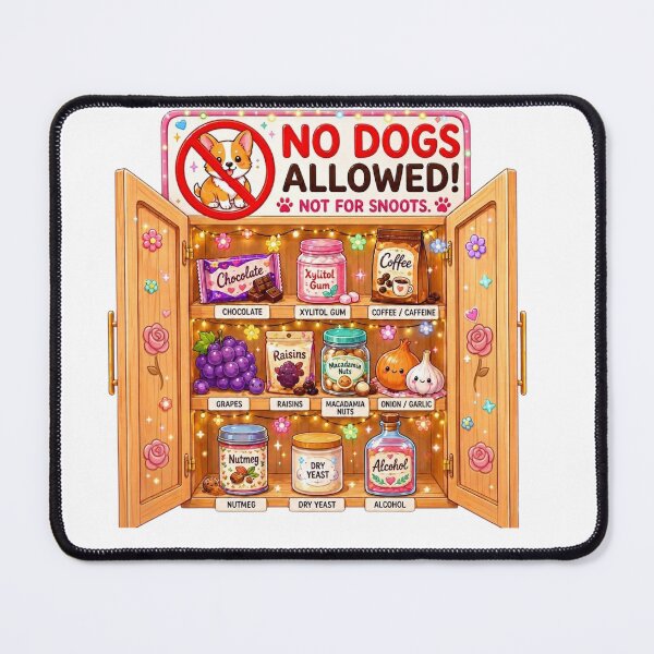 Item preview, Dog Lover Gift - Toxic Foods List designed and sold by Dead-Dove-Ltd.
