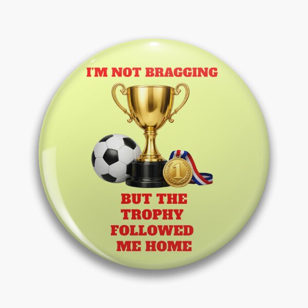 Item preview, Football Cup victory, humorous saying, gold medal designed and sold by Mauswohn.
