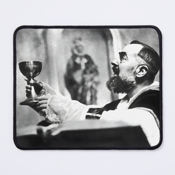 Item preview, Padre Pio Holds the Communion Cup in Prayer designed and sold by Jon-Baran.
